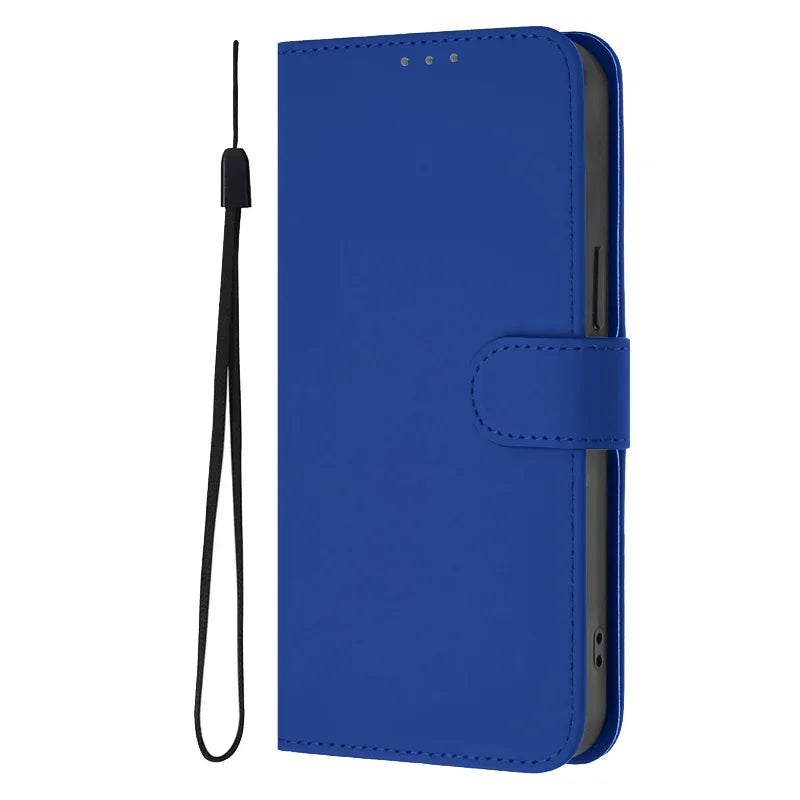 For Funda Tecno Camon 50 Pro 4G Case Candy Solid Color Flip Cover on for Tecno Camon 50 pro 4G CN5c Leather Phone Case Coque