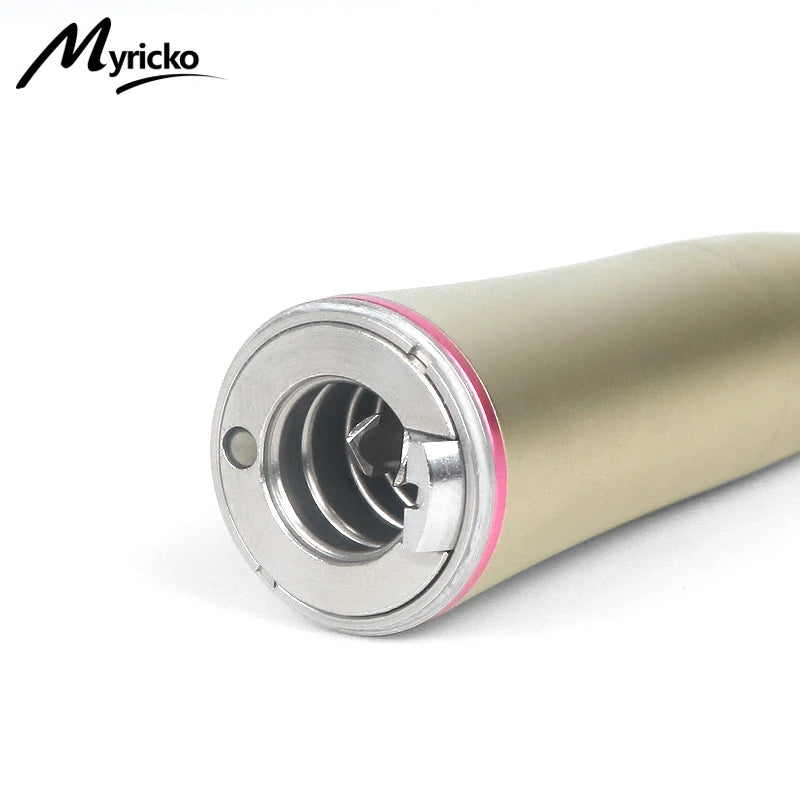 Myricko Dental  For 1:1/1:5 Bule Fiber Optic Contra Angle Low Speed Handpiece Push Button Dentistry Instrument Tools