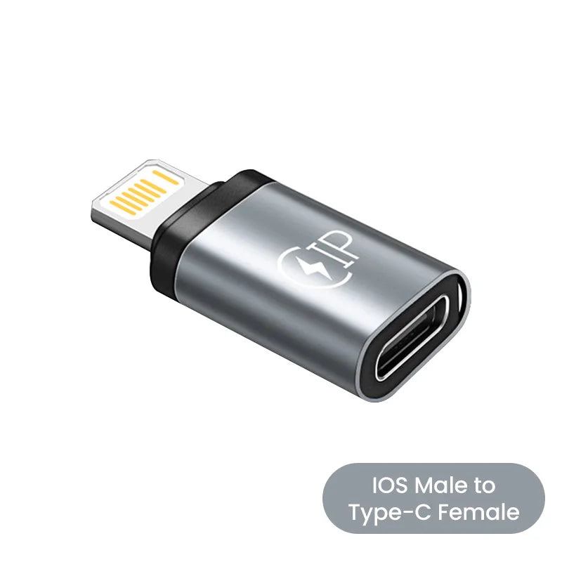 USB Cable Converter Lightning To USB C Adapter 20W Ios to Type-C Adaptador for IPhone 15 14 13 Pro Max Huawei Xiaomi Samsung