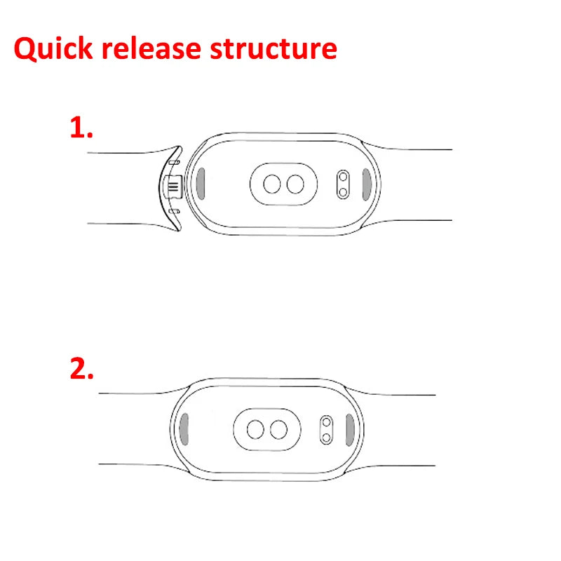 Watchbands For Xiaomi Mi Band 7 6 5 4 3 starp Wristband Silicone Bracelet Wrist Straps combination Smartwatch Accessories