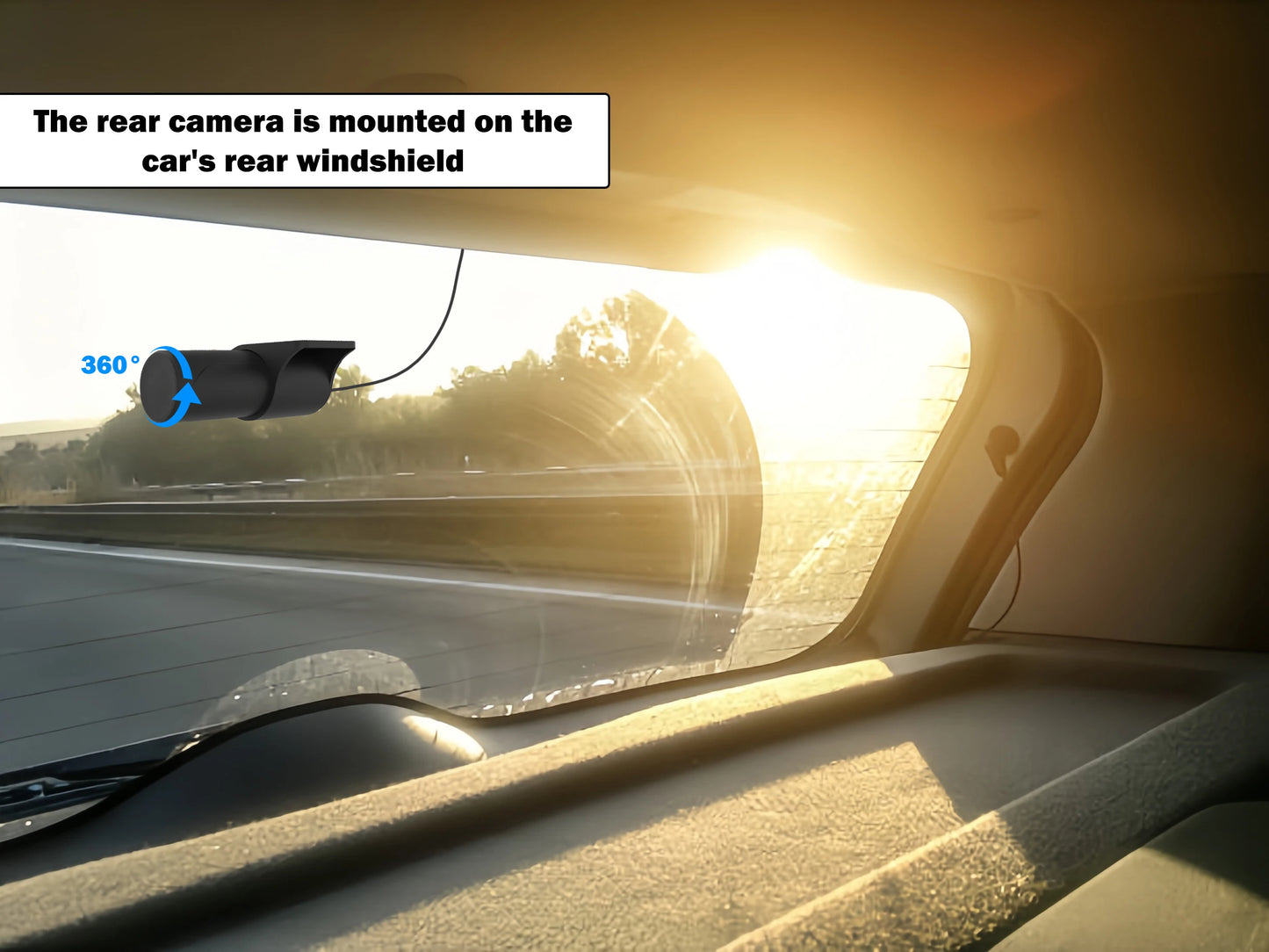 Aprilboy 4K WIFI Dash Cam Mini CAR DVR Front and Rear Dual Lens With 1080P Black Box Room Night Vision Camera Parking Monitor