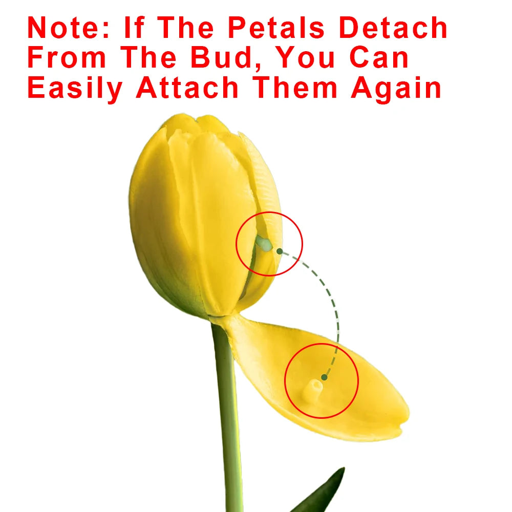 5pcs Artificial Tulip Bouquet Silicone Fake Flowers Party Decoration Living Room Table Centerpiece Floral Arrangement Decoration