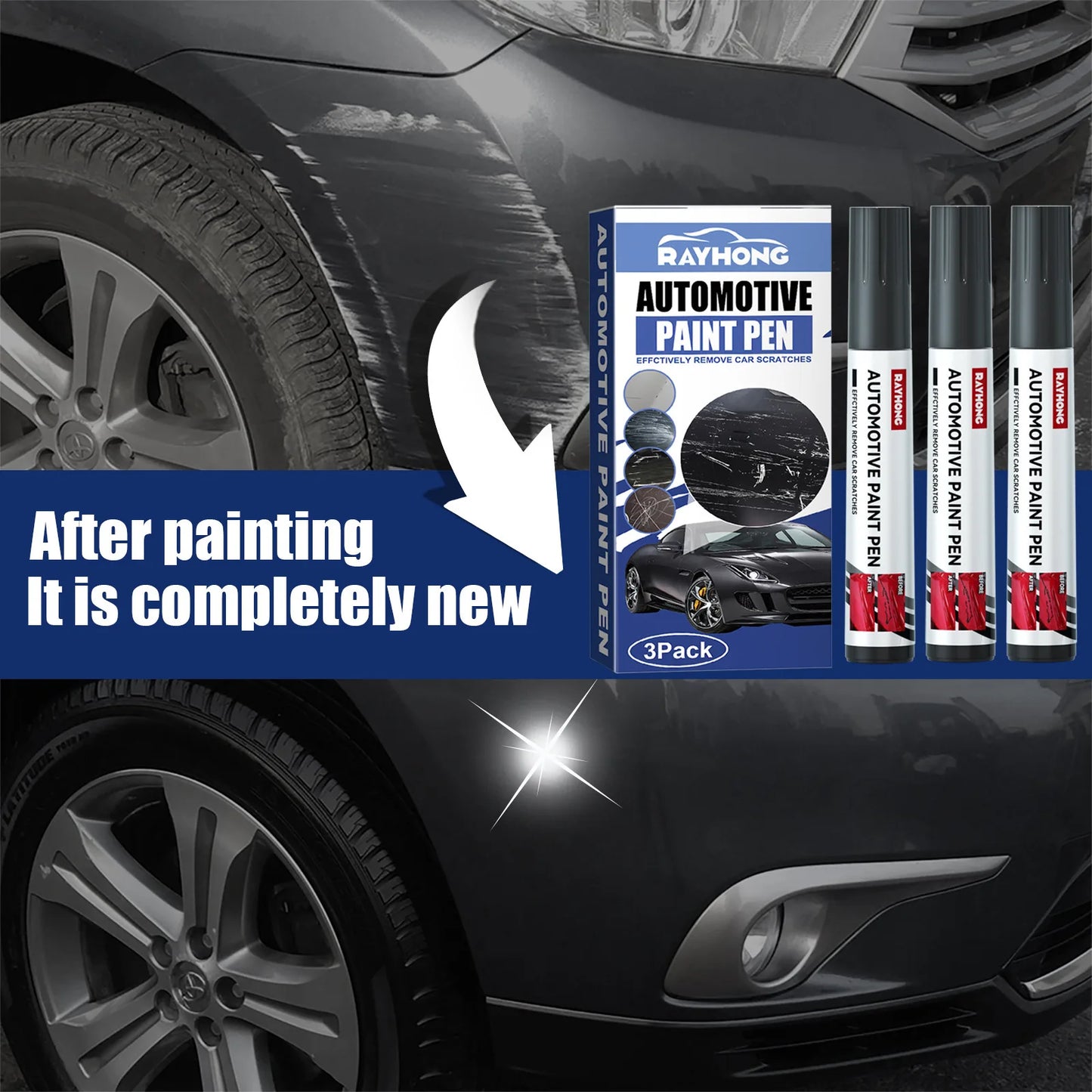 Car Refinish Pen, Paint Scratch Scratch Repair Repair Pen Traces Paint Repair Pen