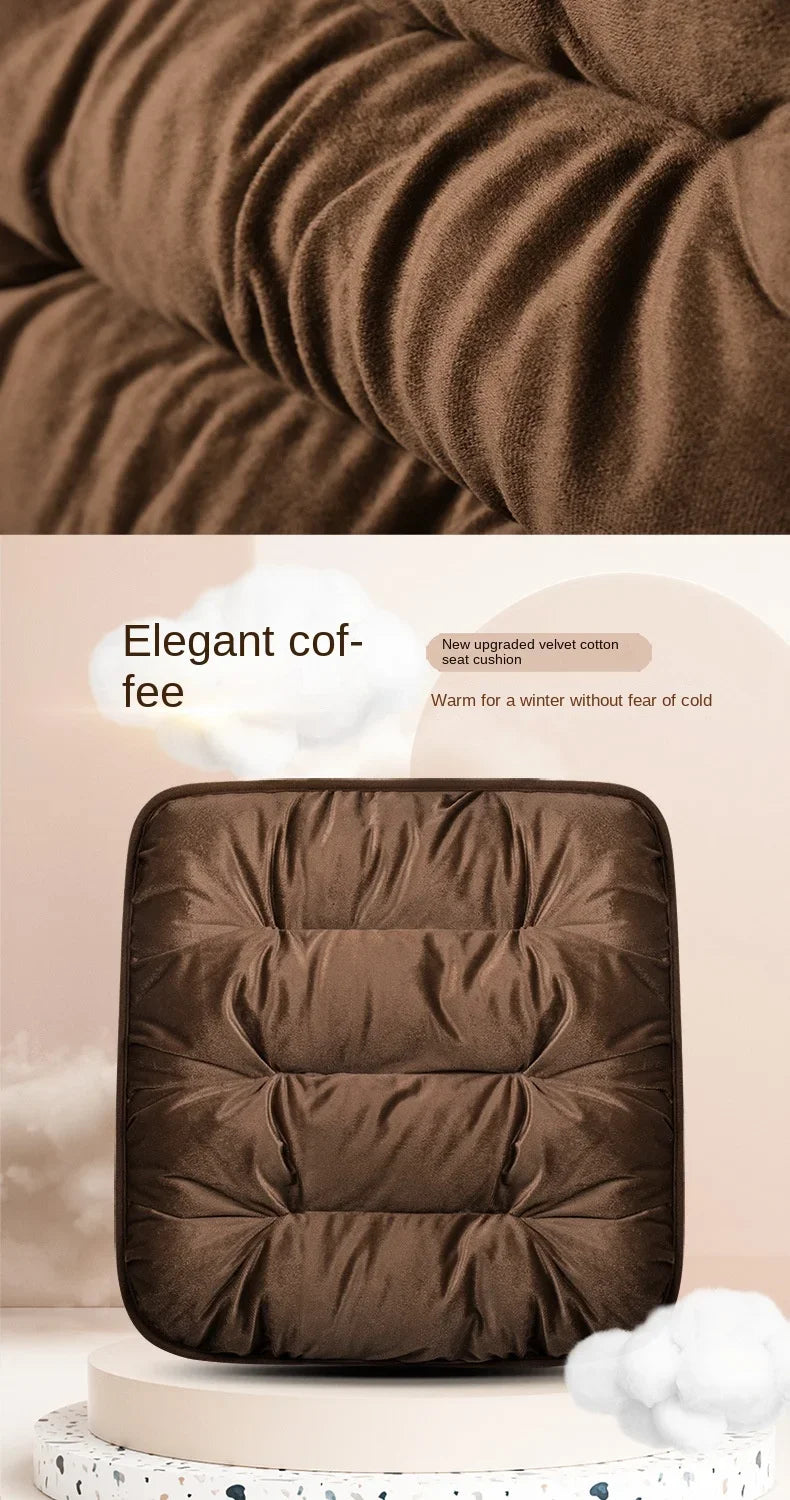 Winter Car Seat Cover with Back Pad Warm Slip-resistant Car Seat Cushion Chair Protector Universal for Suv Pick-Up Truck Sedan