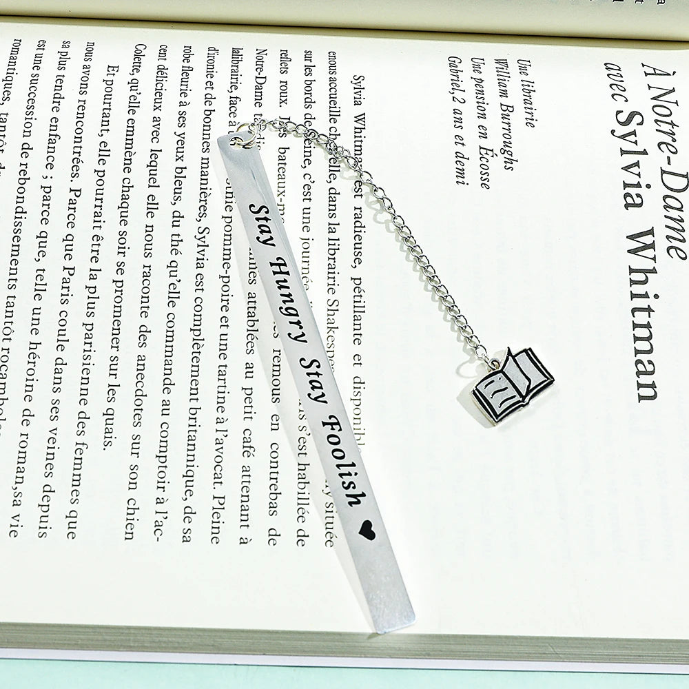 Cultural and creative minimalist text bookmark, compact and portable student birthday gift or Teacher's Day gift.