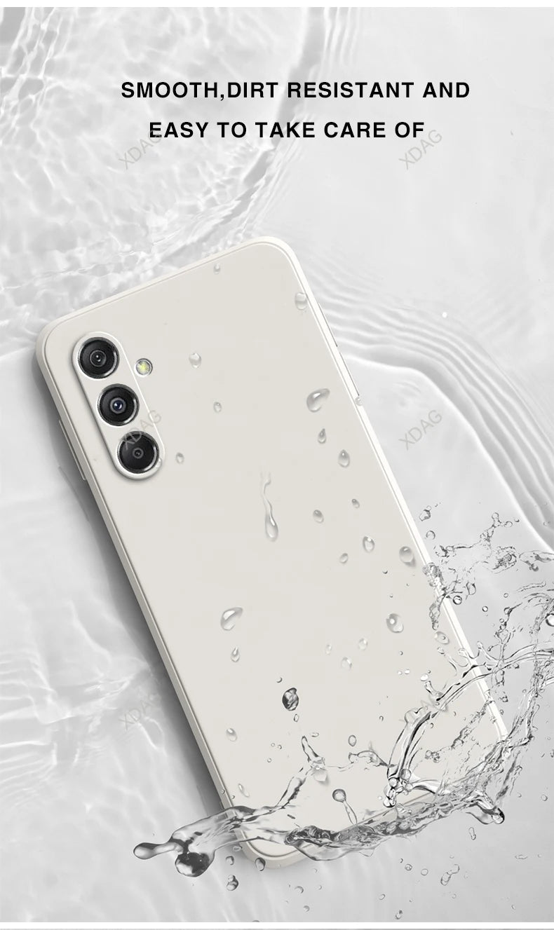 Original Phone Case for Samsung Galaxy M35 5G 6.6" SM-M356B SM-M356B/DS Soft Simple Liquid Silicone Camera Protection Back Cover
