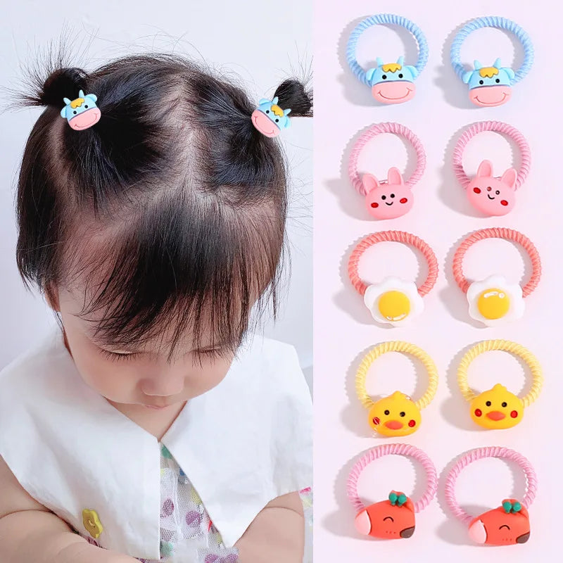 Children's Rubber Bands Do Not Harm Hair Girl Headbands Korean Baby Accessories Rings Tie Rubber Bands Little Girl Headbands