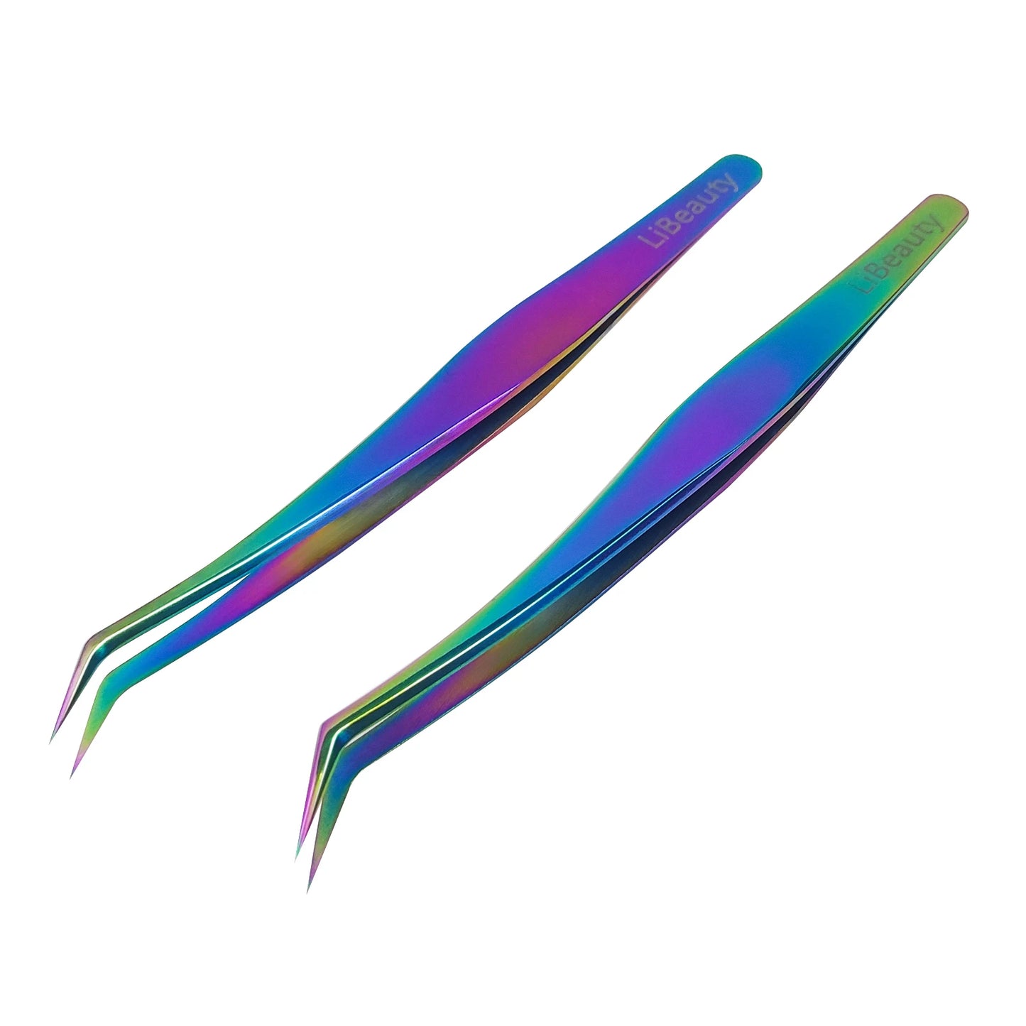 Libeauty 1 Pair Professional Eyelash Tweezers 3D Volume Eyelash Extension Lash Eyebrow Excellent Closure Grafting Eyelash Tools