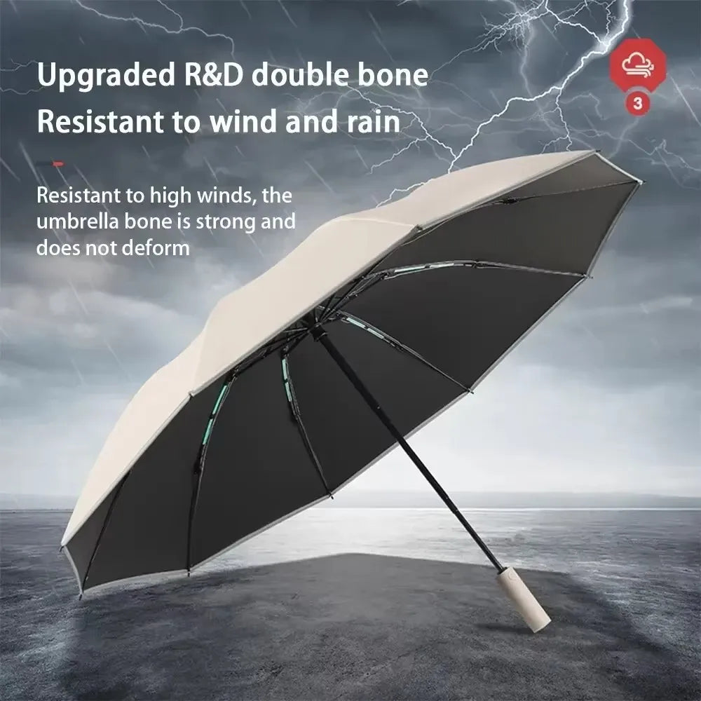 2025 NEW Fully automatic reverse umbrella large men's umbrella folding umbrella women's high-end sun protection umbrella