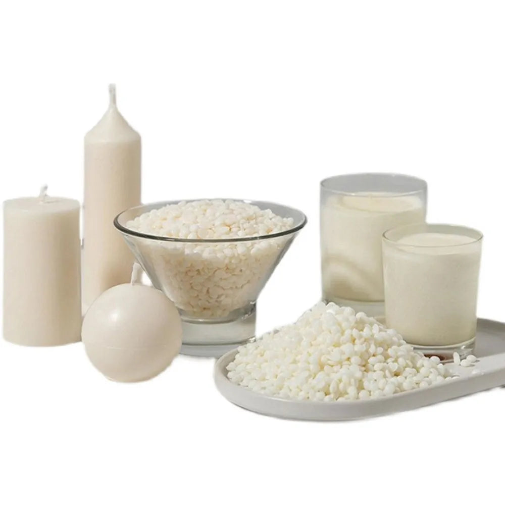 200g/500g Natural Soy Wax Granular Scented Candle Raw Material 100% No Additives for DIY Candle Making Supplies Candle Raw Mater