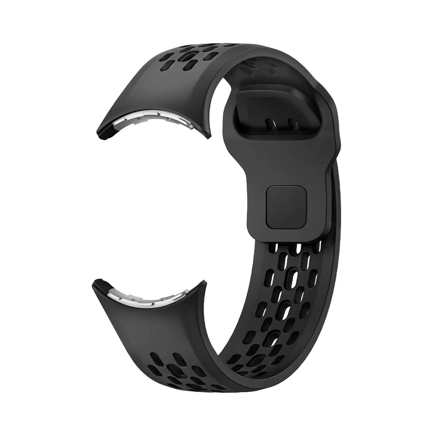 Silicone watch band For Google Pixel Watch3 45mm porous breathable silicone strap sports wristband