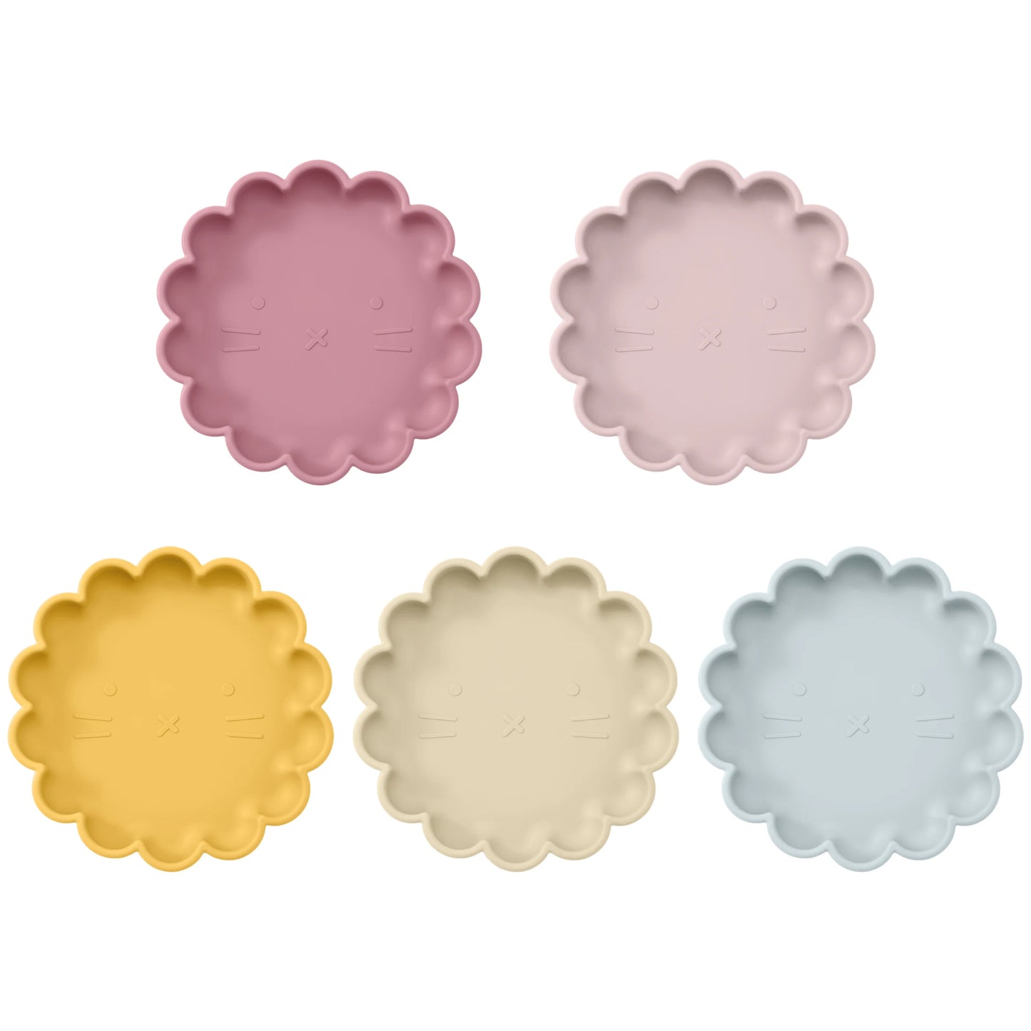 Mamaplan Silicone Baby Feeding Plate Kids Dining Plate Cartoon Dishes Waterproof Washable Toddler Feed Suction Plate Baby Stuff