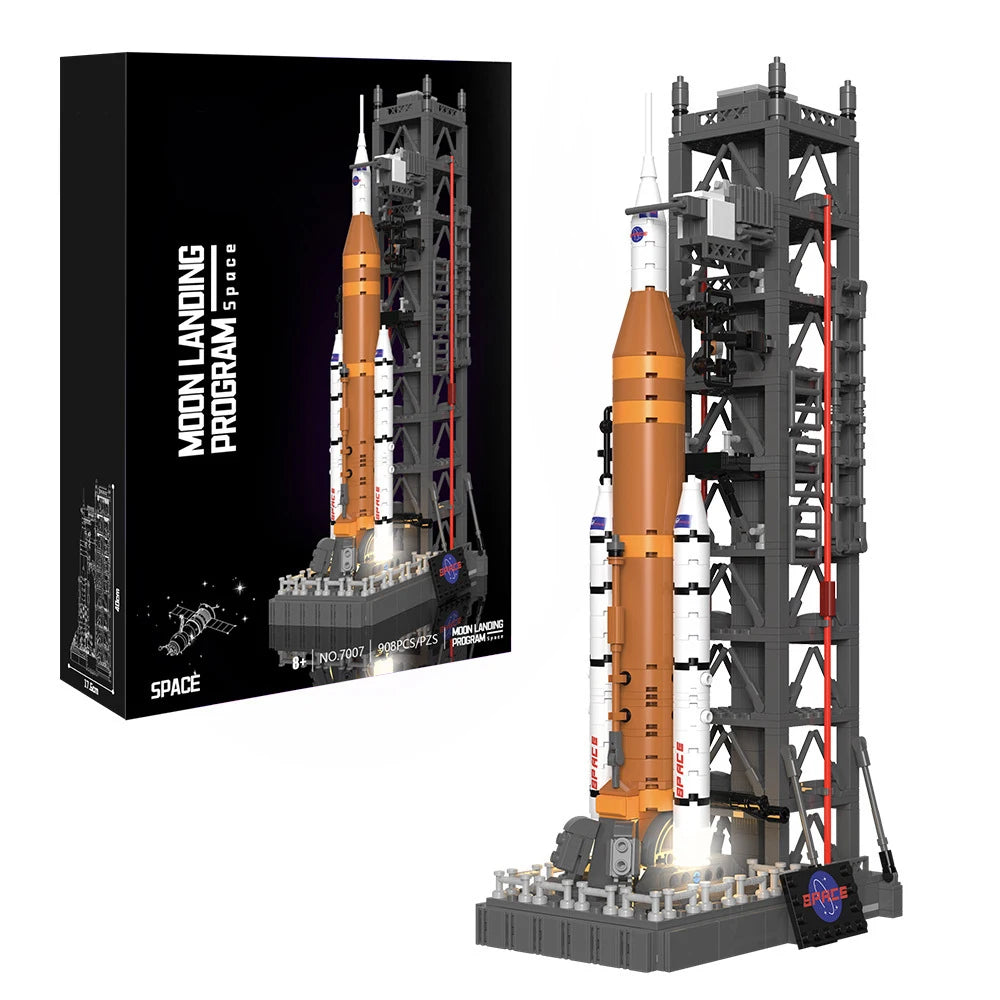 Technology Space Launch System Building Set Version Compatible Rocket Building Blocks Assemble Bricks Toys Gift For Children Kid