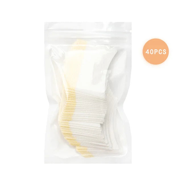 40 Pcs Disposable Cotton Eyelash Patch Sticker For Removing False Lash Eye Pads Patch Eyelash Extension Makeup Tools