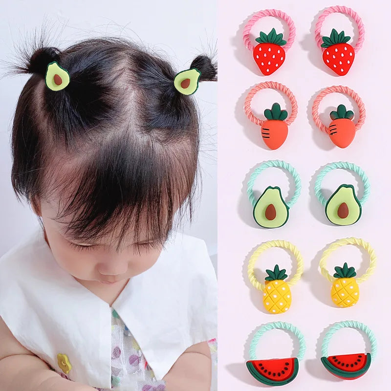 Children's Rubber Bands Do Not Harm Hair Girl Headbands Korean Baby Accessories Rings Tie Rubber Bands Little Girl Headbands