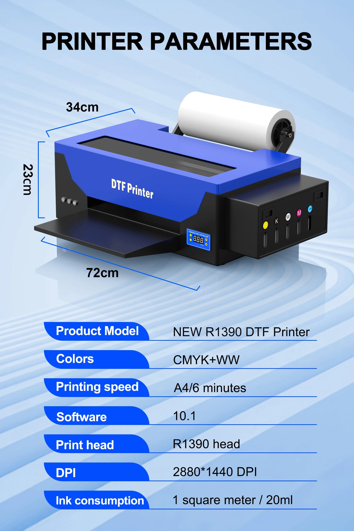 A3 dtf printing machine For Epson R1390 DTF Printer With DTF Curing Oven Directly To Film Transfer T shirt printing Machine A3