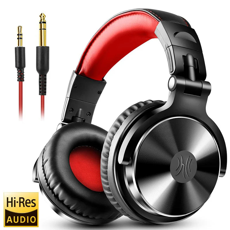 Oneodio Pro 10 Over Ear Headphones Hifi Studio DJ Headphone Wired Monitor Music Headset Earphone With Mic For Phone Computer PC