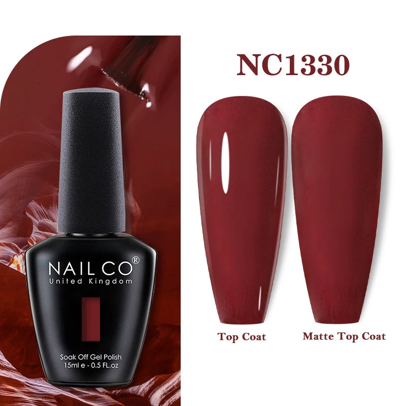 NAILCO Gel Nail Polish 15ml Nail Art Vernis Semi Permanent Soak off UV Gel Polish Gel Manicure Nail Varnish Nail Color Ongles