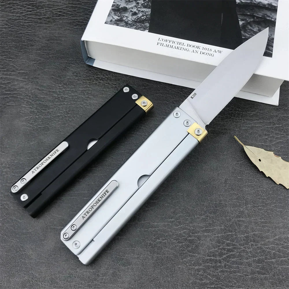 ATROPO Trapper Tactical Folding Pocket Knife D2 Sharp Blade Aluminum Alloy Handle Outdoor Pocket Hunting Survival Knife EDC Tool