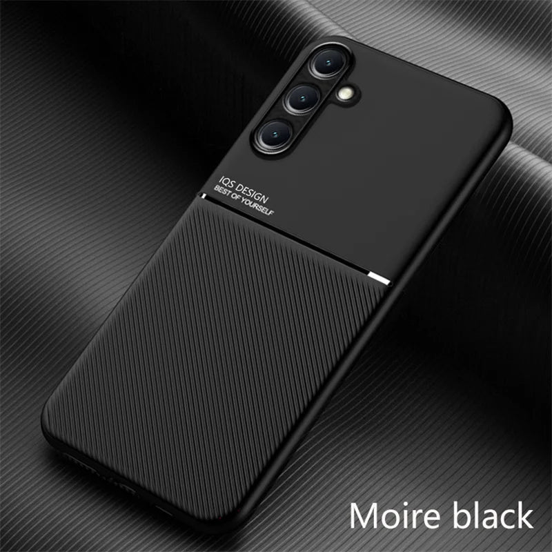 Rugged Non-Slip Case for Samsung Galaxy M15 M35 5G Protective Cover Magnetic Suction Holder Coque Fundas Capa