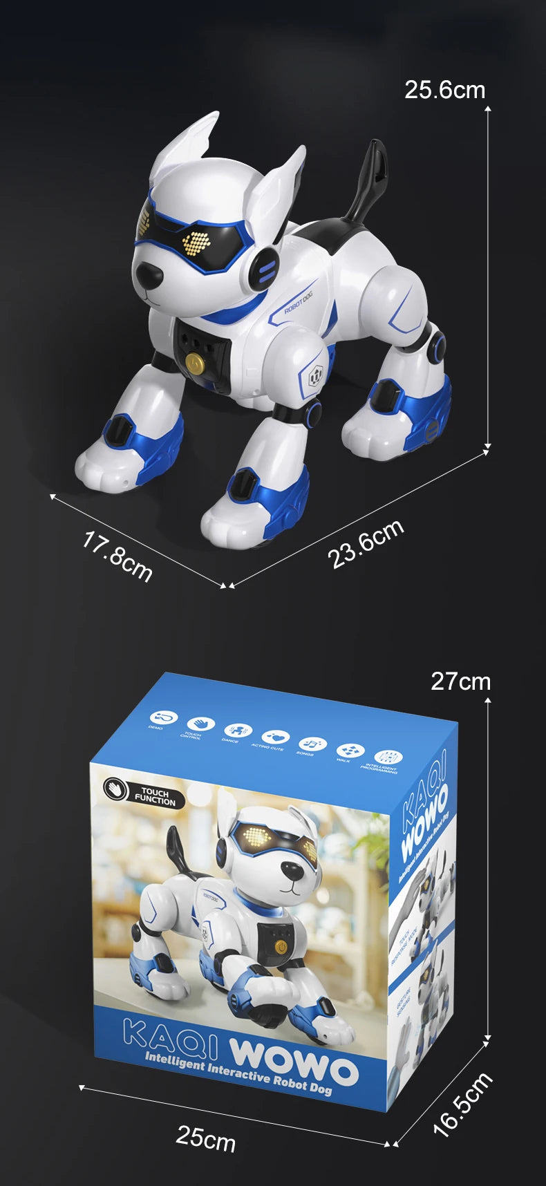 Brand New JJRC R27 Remote Control Robot Dog Voice Control Intelligent Talking Walking And Dancing Light Play Cute Children Gifts
