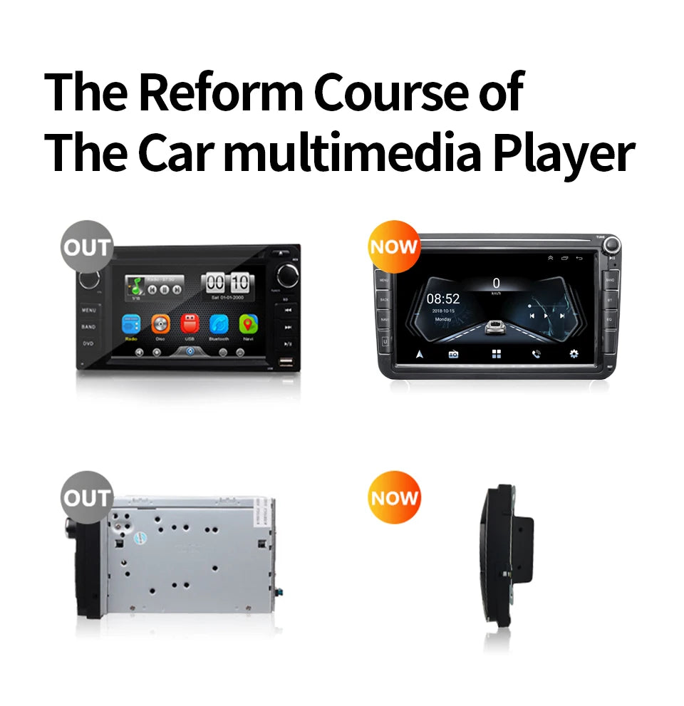 GRANDnavi Android13 Car Radio GPS For VW Volkswagen Skoda Octavia Golf 5 6 Touran Passat B6 Polo Jetta 2Din Multimedia Player