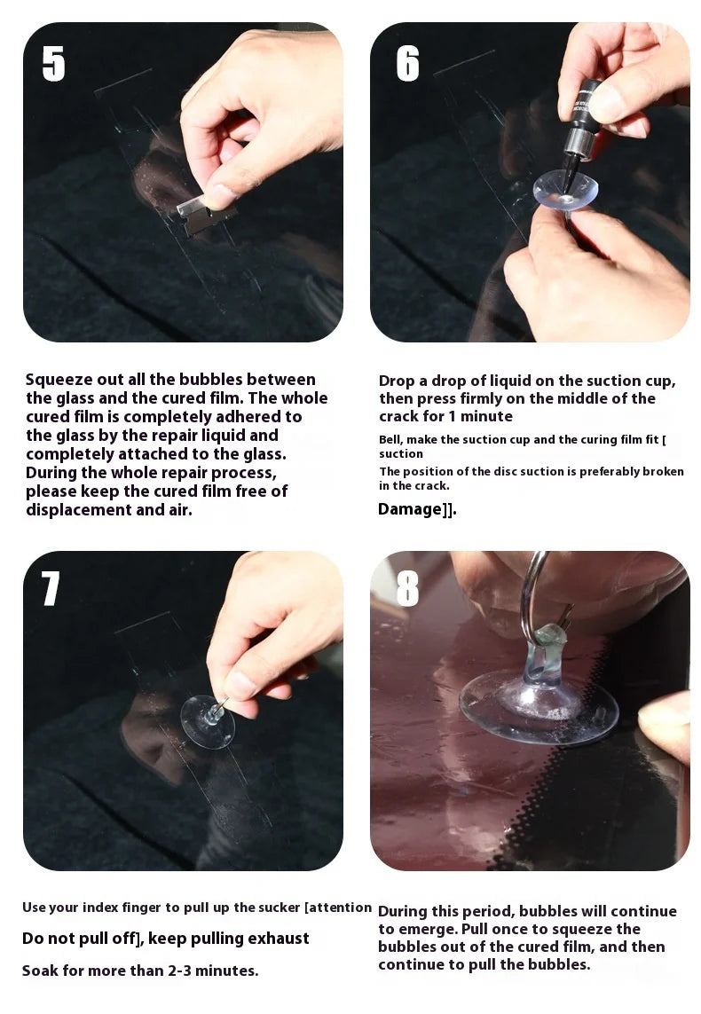 Car Windshield Cracked Repair Tool DIY Car Window Phone Screen Repair Kit Glass Curing Glue Auto Glass Scratch Crack Restore