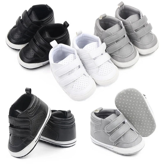 Meckior Hot Sale Baby Boy Girl Sports Shoes Hollow Out Breathable Casual Sneaker Soft Bottom Toddler High-top Baby Soccer Shoes