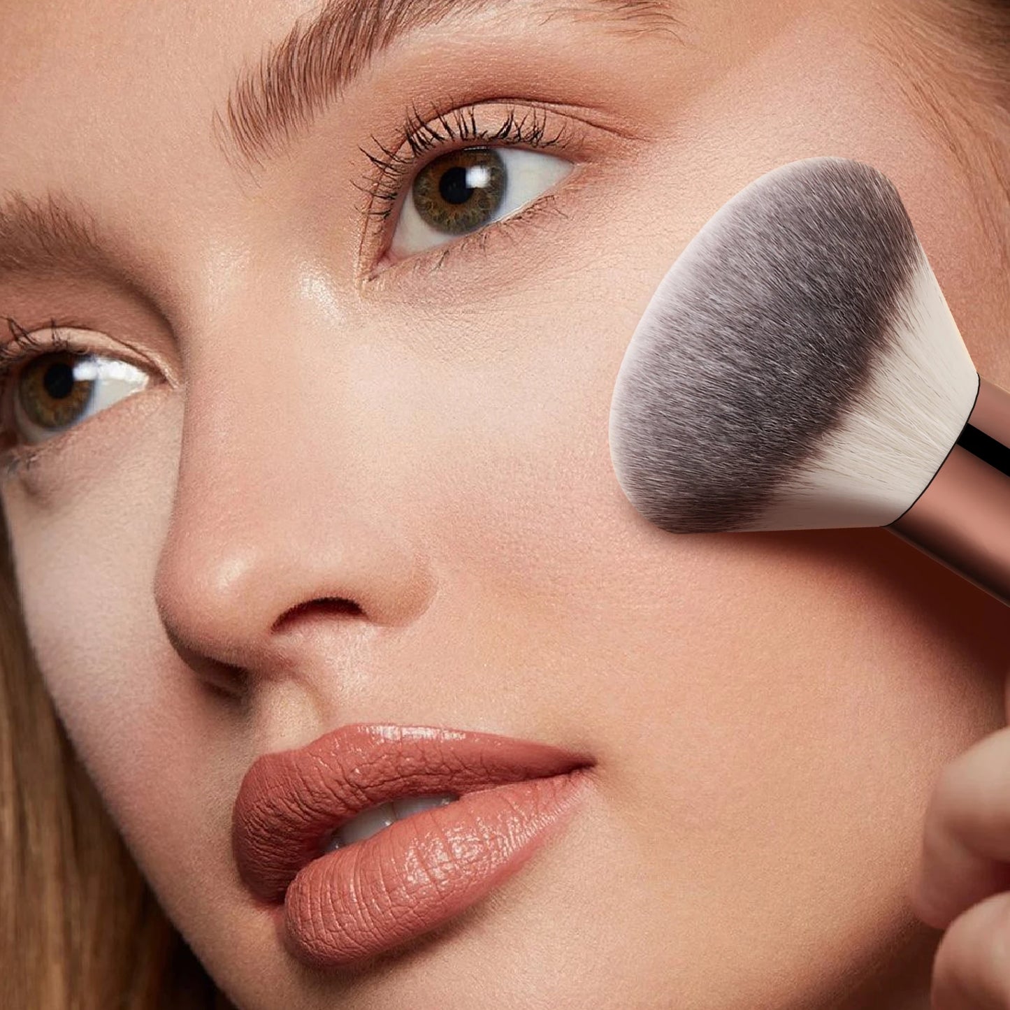 1PC Makeup Brushes Double Head Foundation Powder Concealer Blusher Bronzer Makeup Brush Soft Fiber Hair Cosmetic Beauty Tools