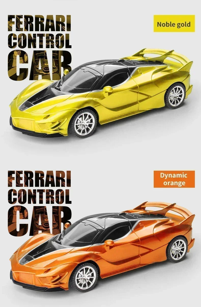 1:18 Radio Remote Control Car Chargeable RC Car High Speed 15km/h 2.4G With LED Light Toys for Boys Girls Vehicle Racing Hobby