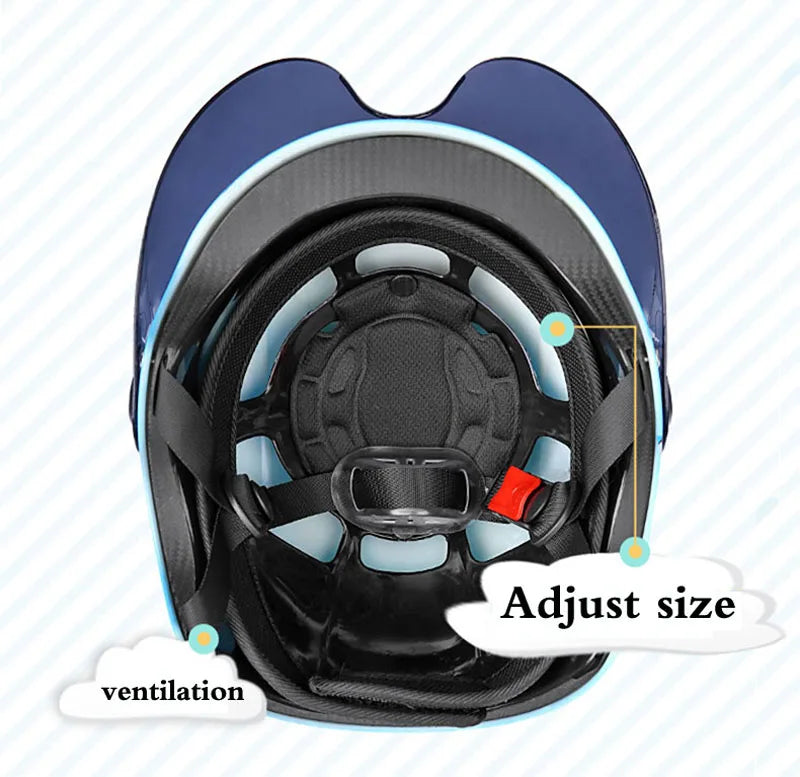 Summer Adjustable size 48-55cm Children's Riding Helmet Boys girls Motorcycle Cycling Kid Helmet For Outdoor Sports Four Seasons