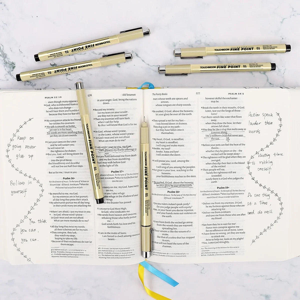 6-12Pcs/Set Hook Needle Pen Hand-painted Fineliner Sketch Pen Student Study Office Supplies Special Stationery Art Supplies