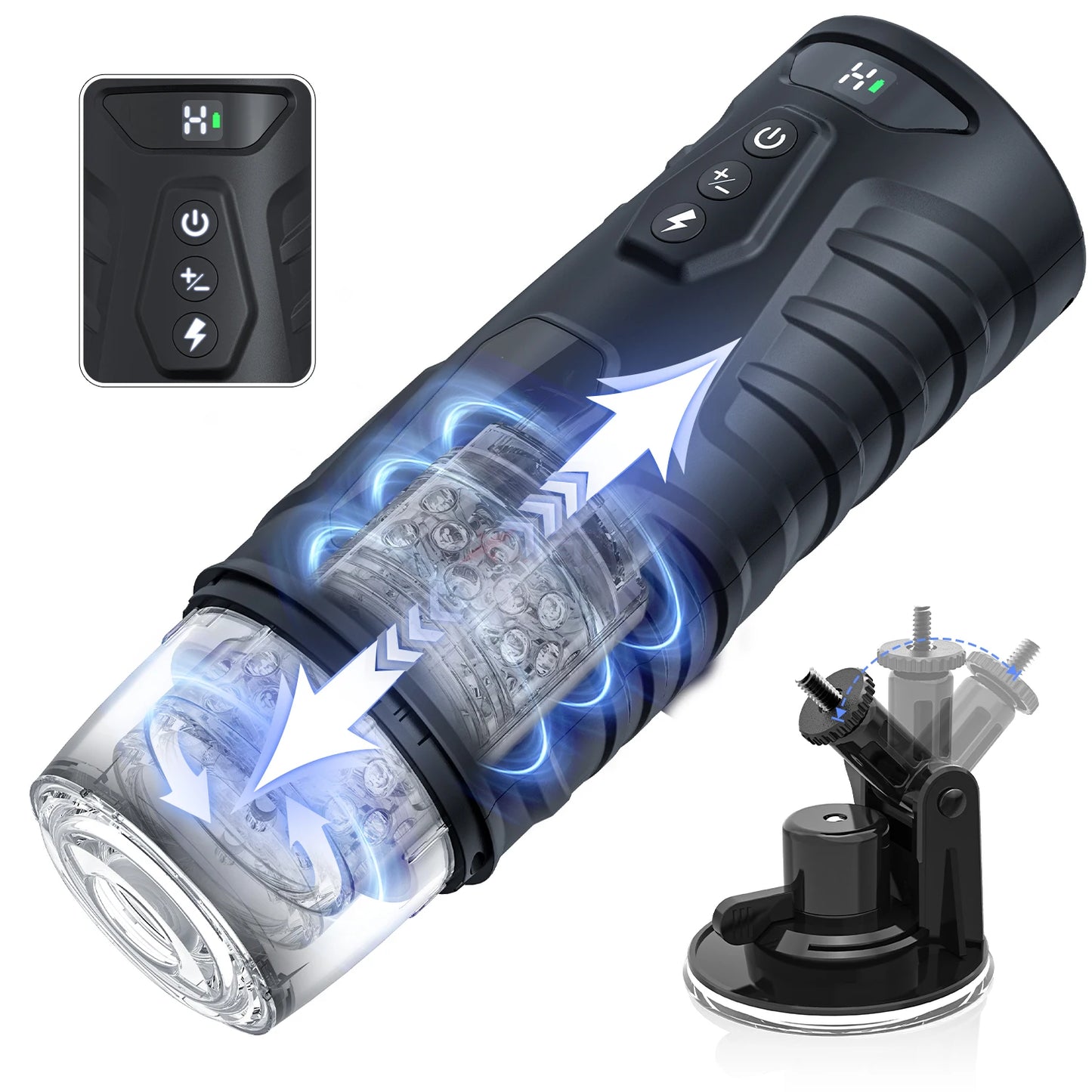 Automatic Male Masturbator 7 Thrusting Rotating Modes Mastubator Cup Electric Telescopic Sex Toy Pocket Pussy For Men Adult Toys