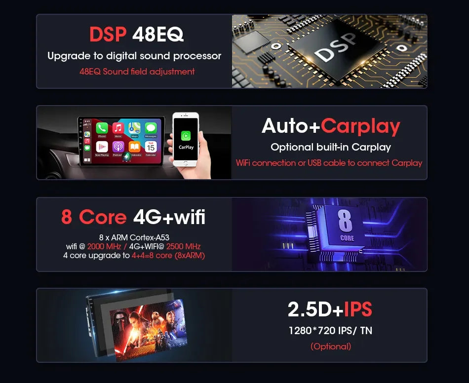 2Din Android 12 Car Radio for Chevrolet AVEO T250 2006-2012 Multimedia Player Carplay Auto Autoradio Navigatore Stereo Head Unit