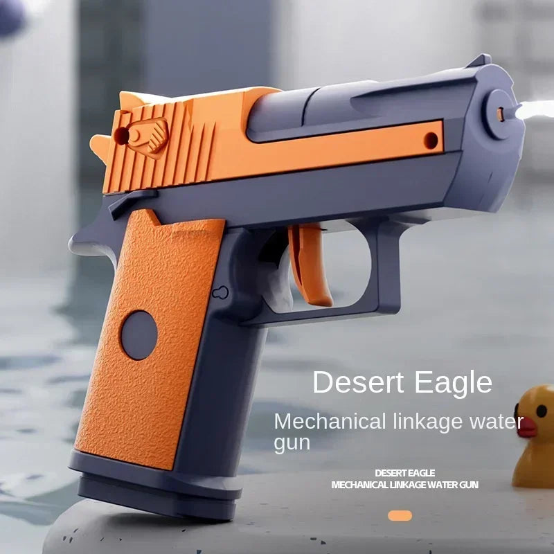 Desert Eagle Large Water Gun Capacity High Voltage Linkage Continuous Fire Glock Summer Water Battle Beach Children's Water Gun