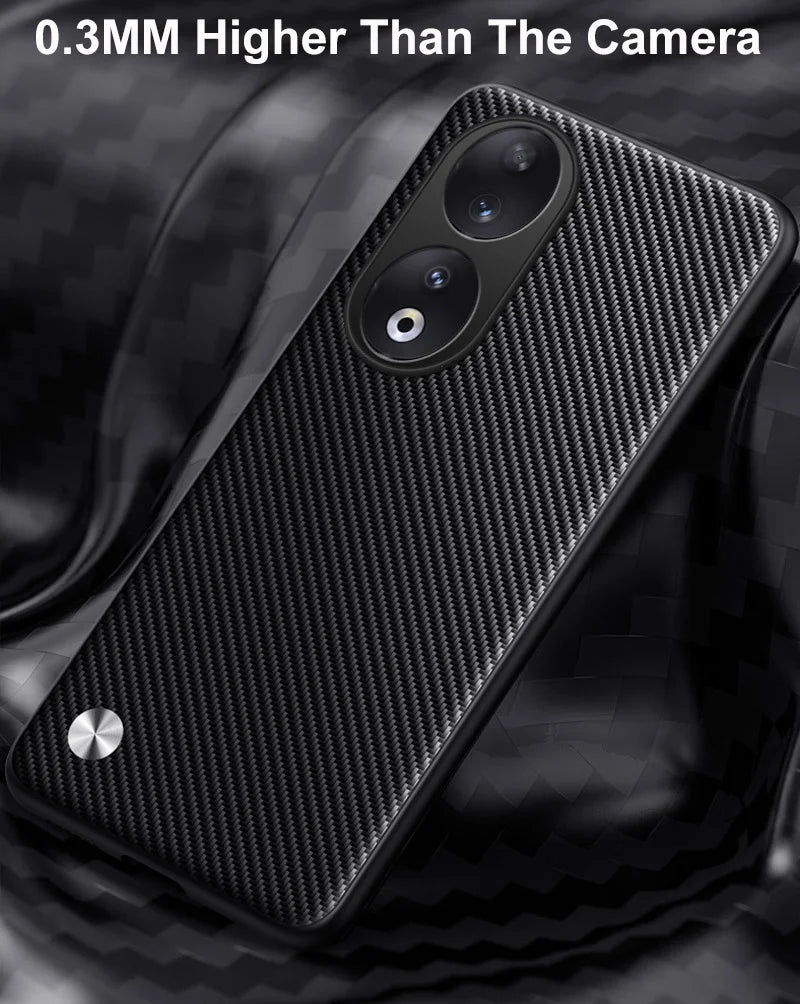 Luxury PU Leather Case For Honor 90 Back Cover Matte Silicone Shockproof Full Protection Phone Case For Honor 90 Honor90 Coque
