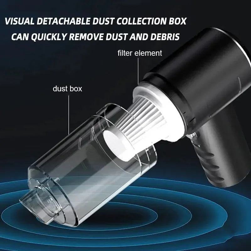 29000Pa Wireless Car Vacuum Cleaner Strong Suction Dust Catcher Cordless Handheld Wet Dry Vacuum Cleaner Air Duster For Car