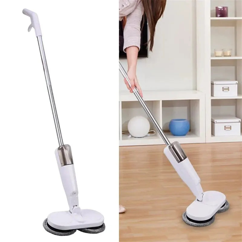 Wireless Electric Spin Mop Cleaner Automatic 2 in 1 Wet & Dry Home Cleaner Car Glass Ceiling Door Windows Floor Scrubber Machine