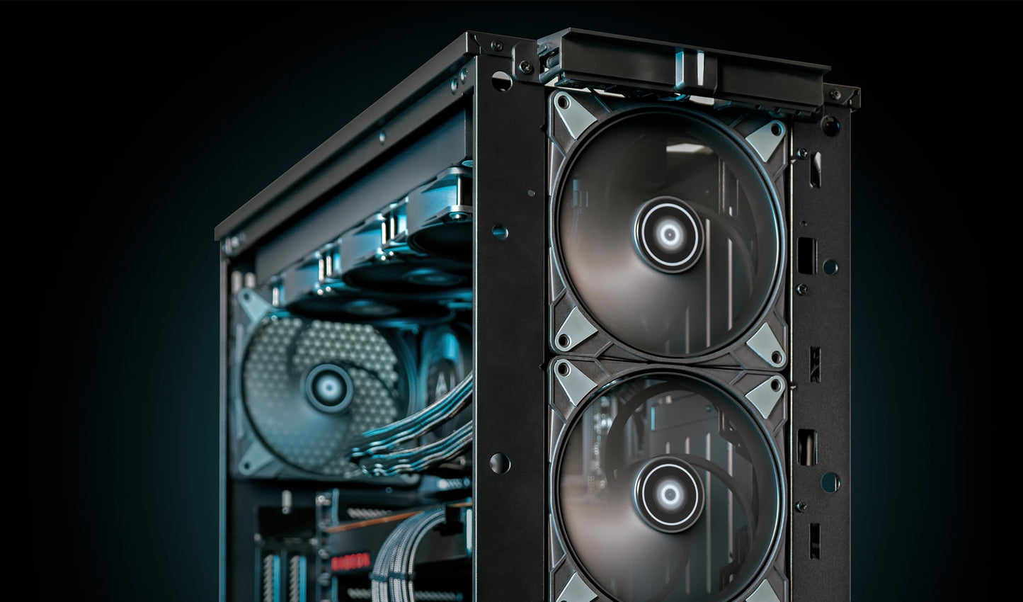 ARCTIC P14 Max Black High-Performance 140mm Case Fan, PWM Controlled 400–2800 RPM, Optimised for Static Pressure
