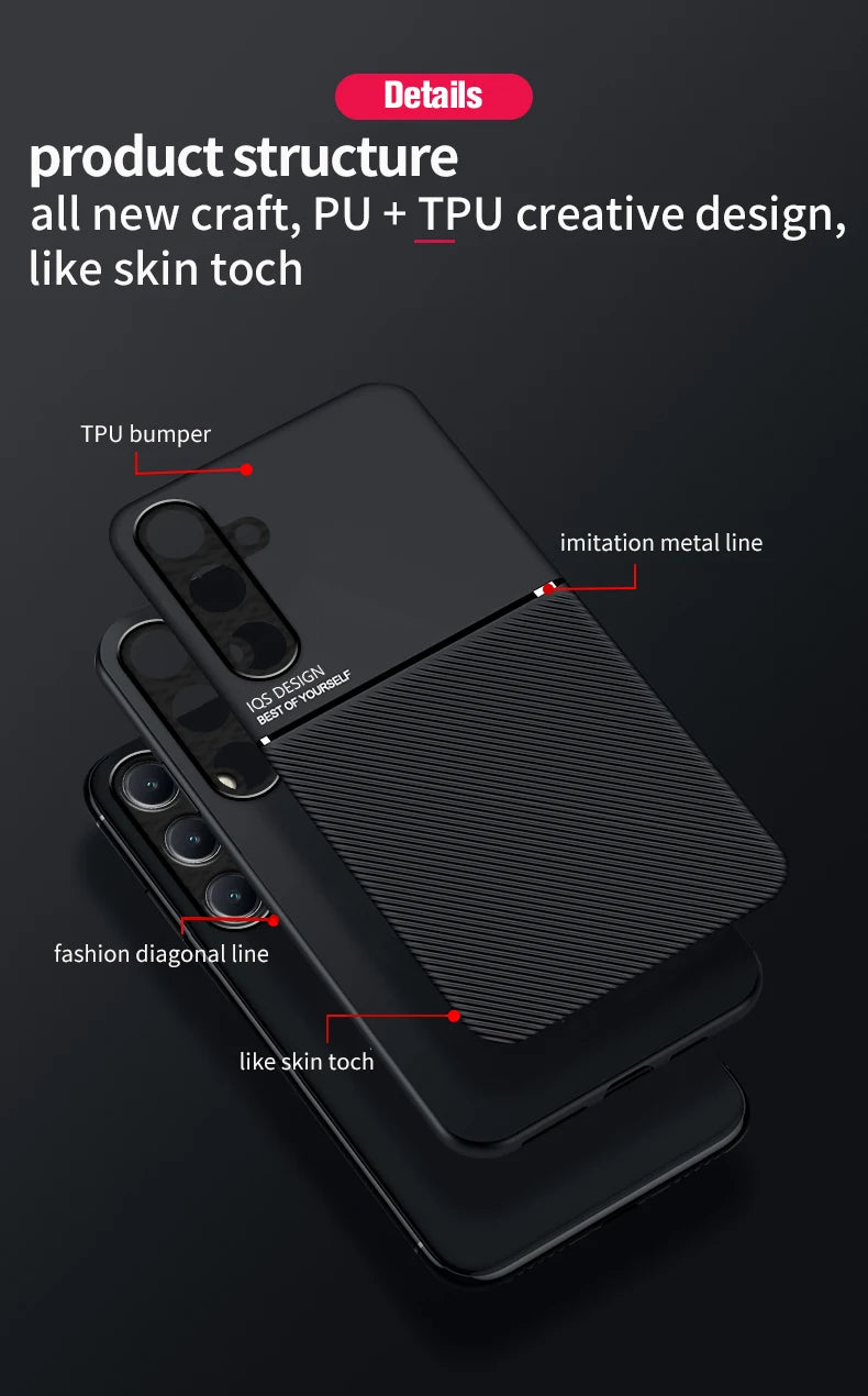 For Samsung Galaxy S26 S25 S24 S23 Plus Ultra Magnetic Case For Samsung S26 25 Edge S25 S24 S23 FE Matte Anti Slip Phone Case