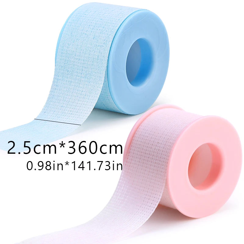 2/8PCS Micropore Lash Tape Eyelash Extension Supplies Transparent 4.5/9m Breathable Easy To Tear Medical Tapes Lash Makeup Tool