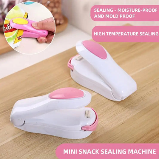 Mini Heat Bag Sealing Machine Package Sealer Bags Thermal Plastic Food Bag Closure Portable Sealer Food Packaging Heat Sealer