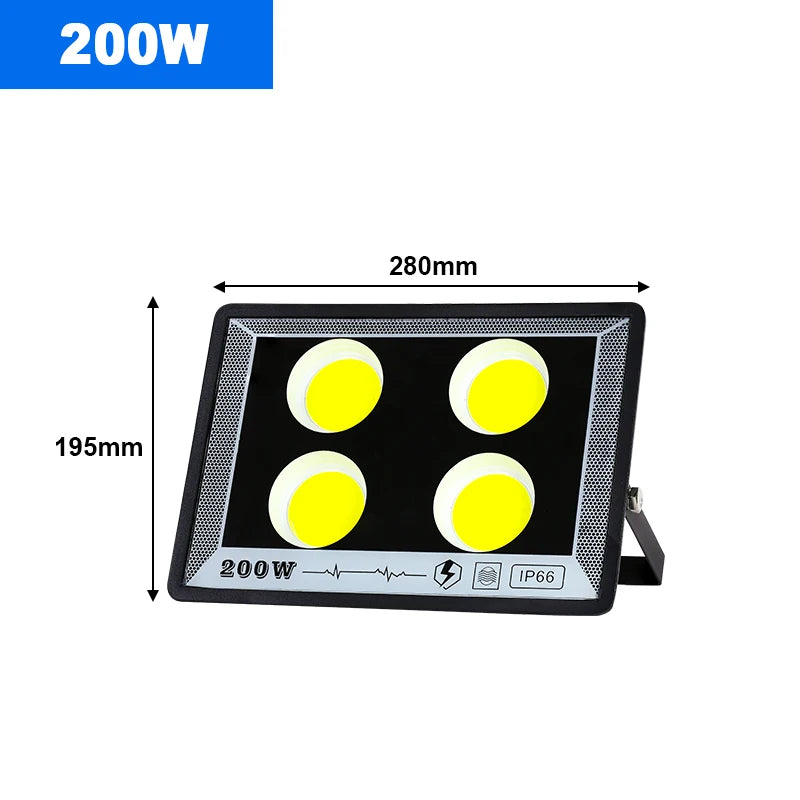 50W 100W 200W 300W 400W 500W LED Flood Light Outdoor Lighting 220V Waterproof IP66 Projector Lighting Spotlight Wall Floodlights