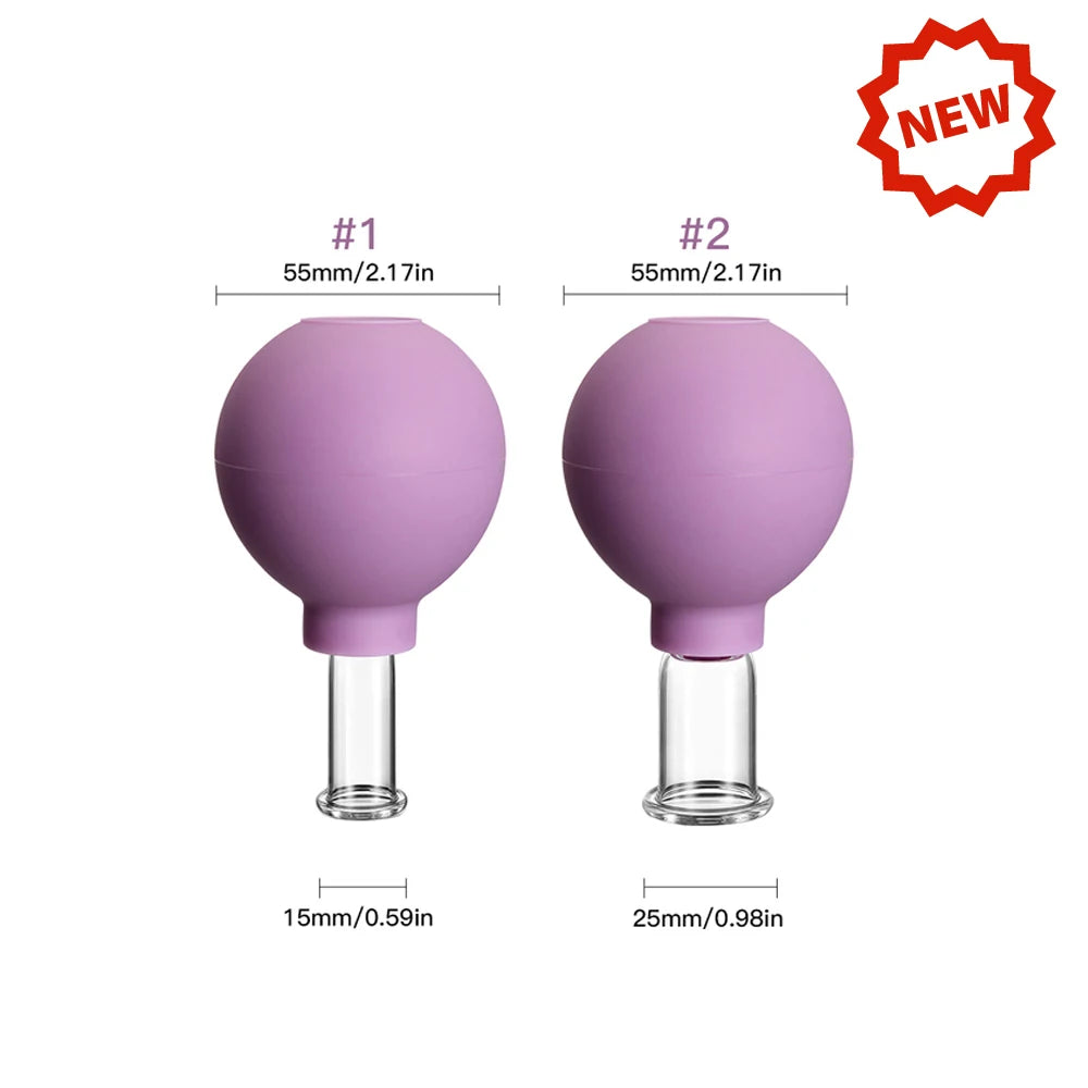 Vacuum Cupping Glass Jar Cellulite Massager For Face Acupuncture Hijama Suction Cup Slimming Fat Burning Health Care Face Sucker
