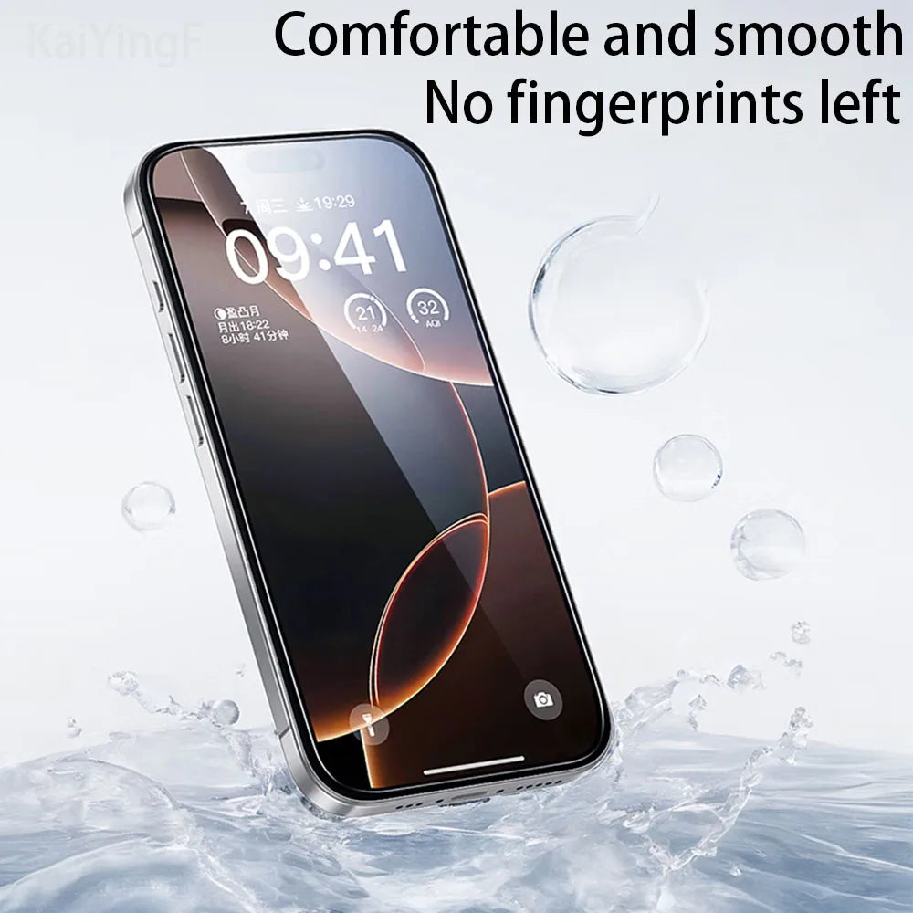 4Pcs Full Cover Tempered Glass For iPhone 16 15 14 13 12 11 Pro Max Mini Screen Protector For iPhone 7 8 Plus X XS Max XR Glass