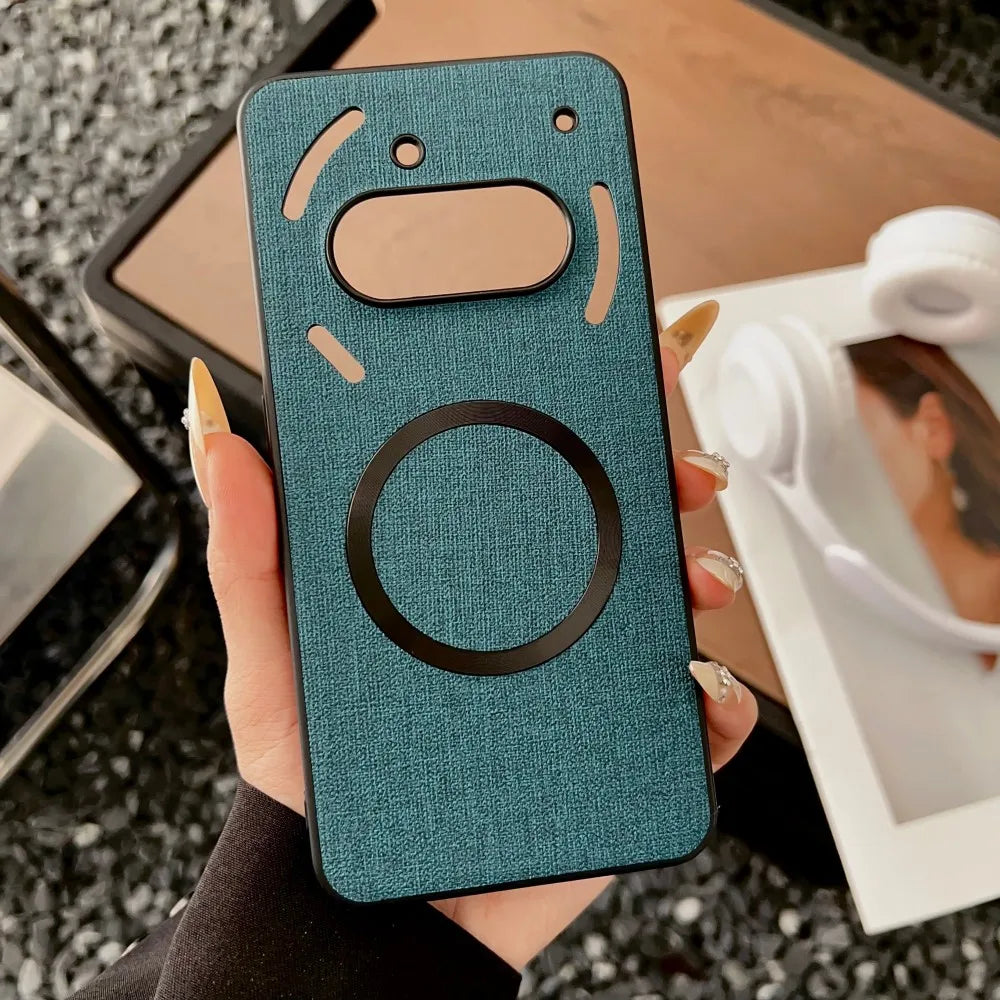 For Nothing Phone 3A Pro Case Luxury PU Magnetic Wireless Charging Protective Back Cover Case For Nothing Phone 3A 2A 3 A Shell