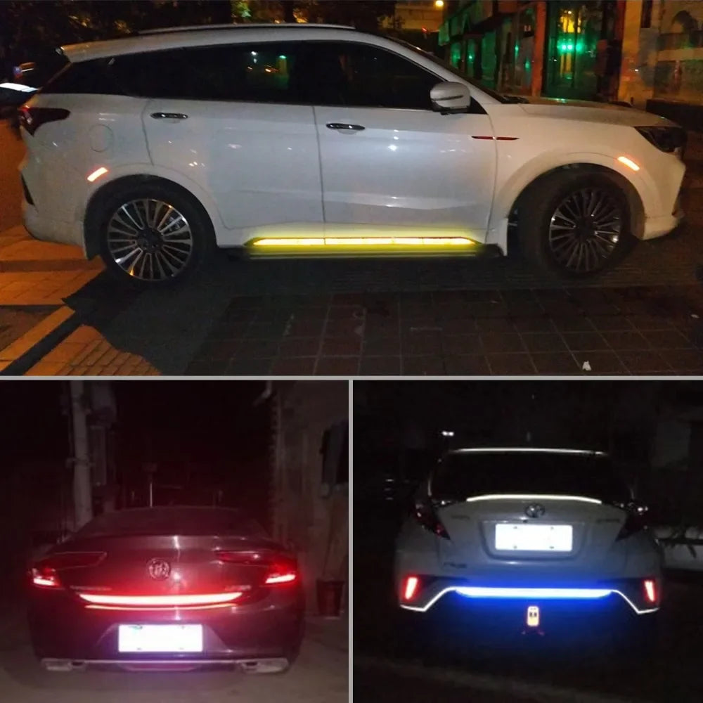 Reflective Car Sticker 90cm Reflective Warning Safety Tape Anti Collision Night Warning Reflective Sticker for Automobile Trunk