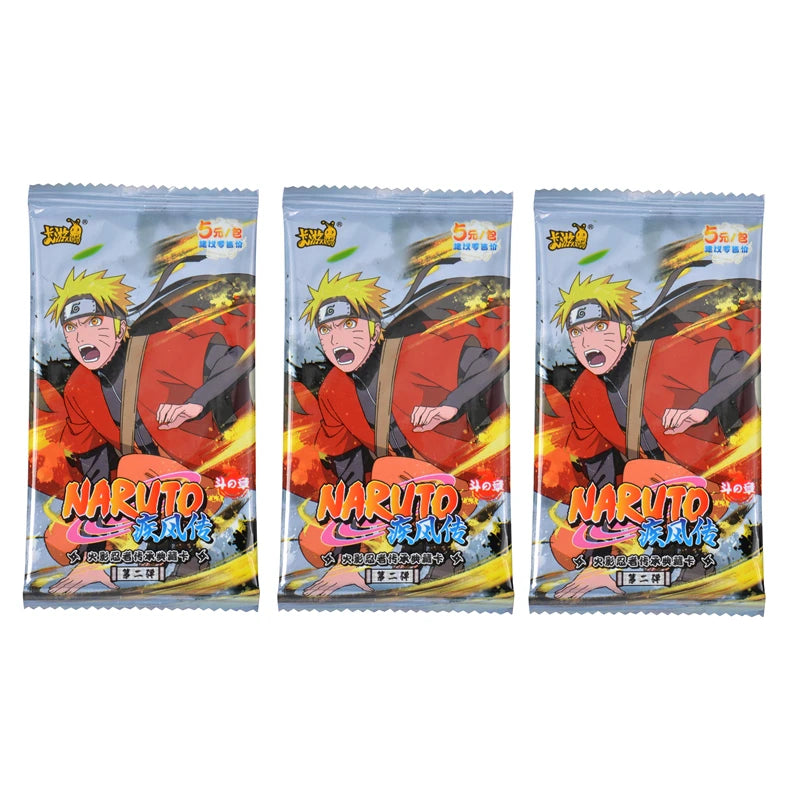 KAYOU Original Naruto Cards Uzumaki Sasuke Ninja Game Collection Rare Cards Box Flash Cards Toys For Children Christmas Gift