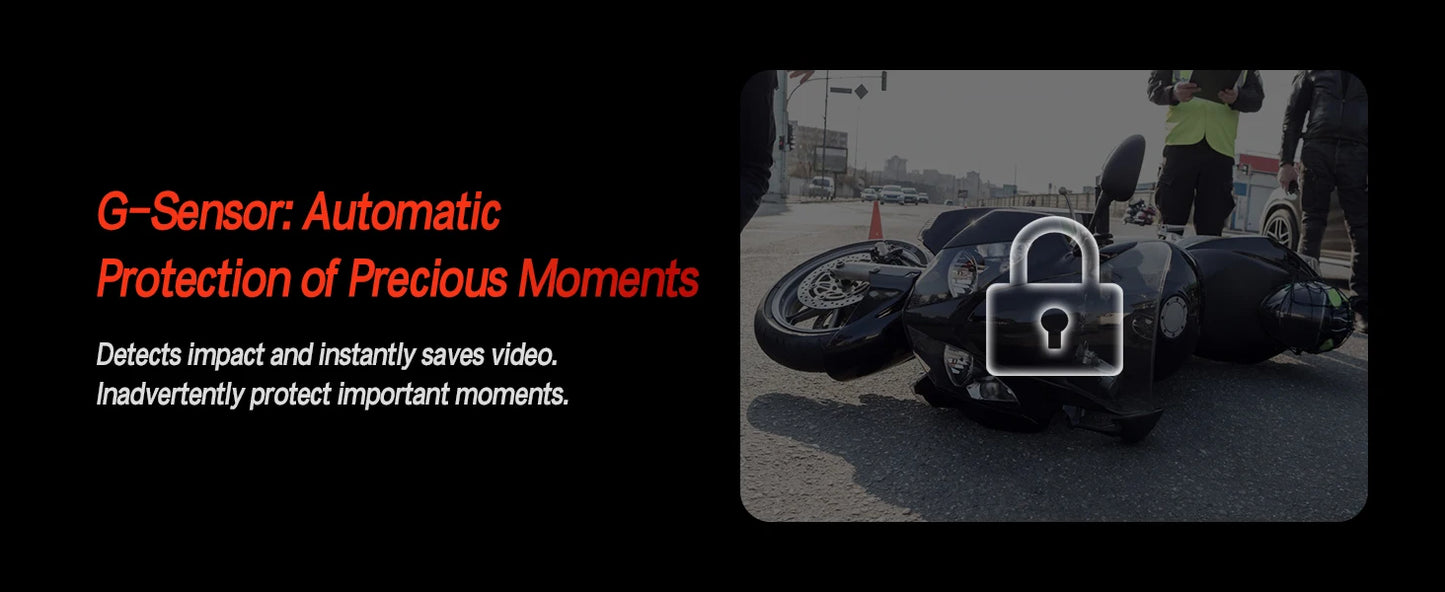 TNICER G10 Motorcycle Intercoms Helmet Bluetooth Headset for 8 Riders with 2K Wifi Video Recorder Camera, BT 5.2, Music Share,FM