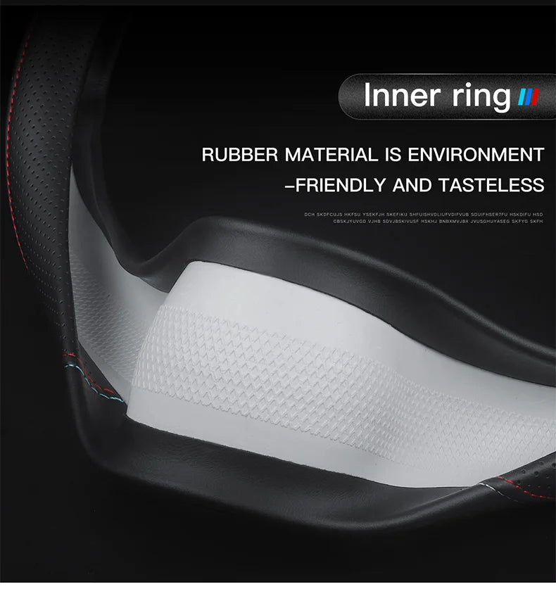 Genuine Leather Car Steering Wheel Cover 15 inch/38cm for BMW M Sport G30 G31 G32 G20 G21 X3 G01 X4 G02 X5 G05 G14 G15 G16